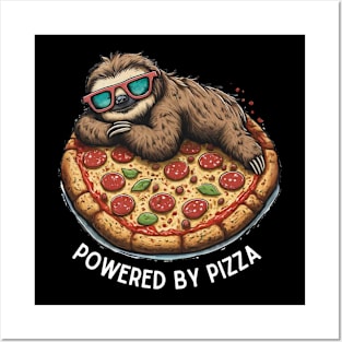 Sloth Life: Powered by Pizza Posters and Art